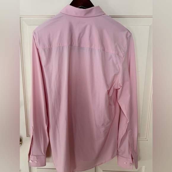 Rhone Commuter Golf Long Sleeve Polo Shirt - Men's Size M - Red Line Dot - Picture 4 of 9